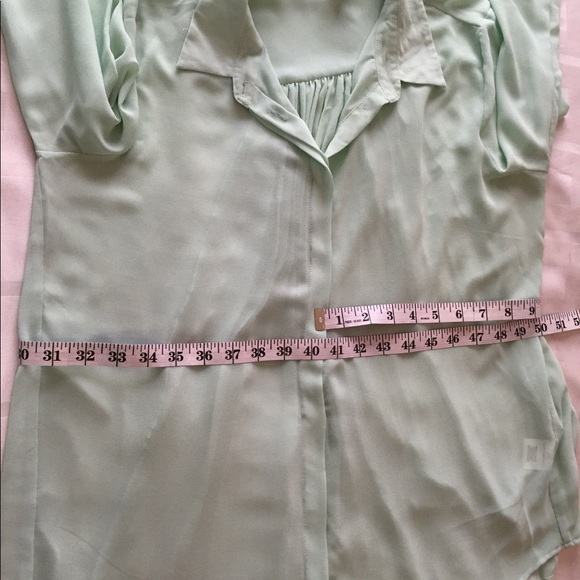 Olive and Oak Long Sleeve Button Shirt Top Size M - Picture 6 of 8